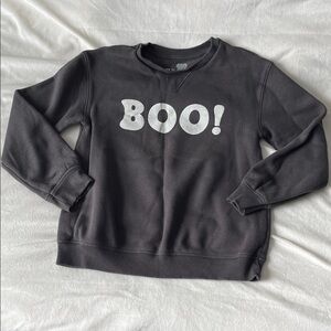 Charcoal 'Boo!' Sweatshirt